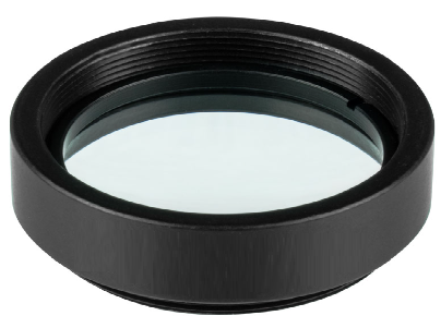 最佳外形透镜，D25.4 mm，F=40.0 mm，材料：N-BK7，AR/AR@1050-1700 nm，安装于内径25.4 mm的标准透镜套筒