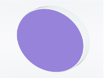 介质膜平面反射镜，圆形，D101.6 mm，T=19.1 mm，材料：UVFS，反射膜R2：400-750 nm